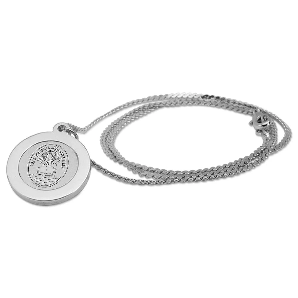 Women's Silver Bucknell Bison 18'' Pendant Necklace