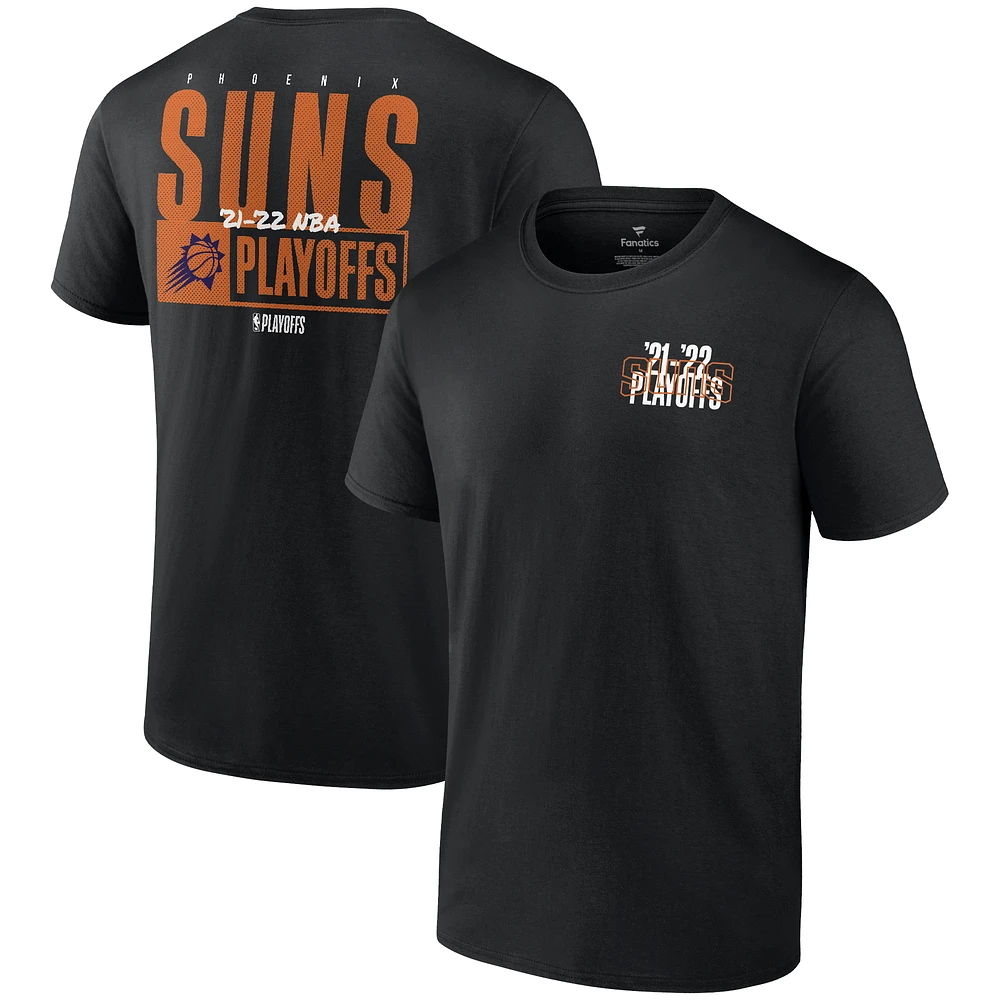 Men's Fanatics Black Phoenix Suns 2022 NBA Playoffs Dunk T-Shirt