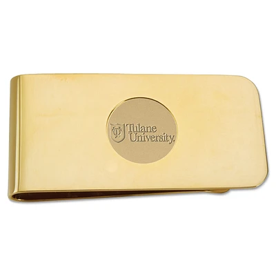 Gold Tulane Green Wave Team Money Clip