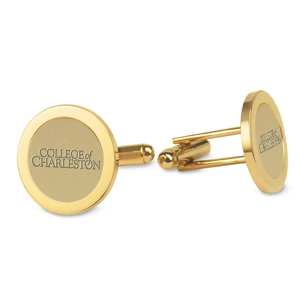 Gold Charleston Cougars Cufflinks
