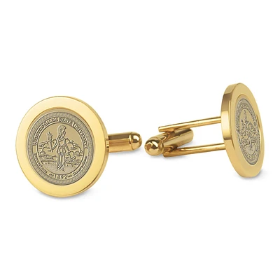 Gold Winston-Salem State Rams Cufflinks