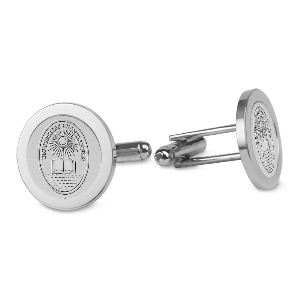 Silver Bucknell Bison Cufflinks