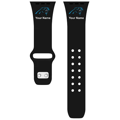 Carolina Panthers 42/44/45mm Personalized Silicone Apple Watch Band