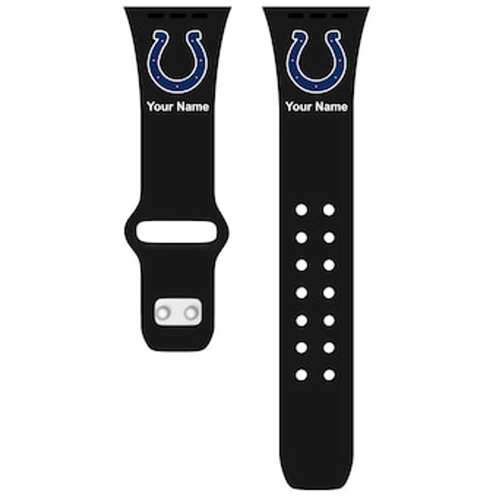 Indianapolis Colts 42/44/45mm Personalized Silicone Apple Watch Band