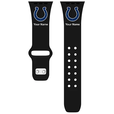 Indianapolis Colts 42/44/45mm Personalized Silicone Apple Watch Band