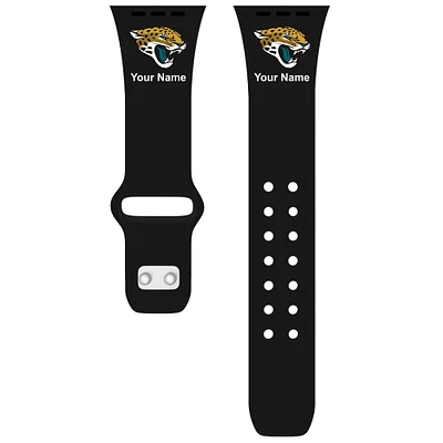 Jacksonville Jaguars 42/44/45mm Personalized Silicone Apple Watch Band