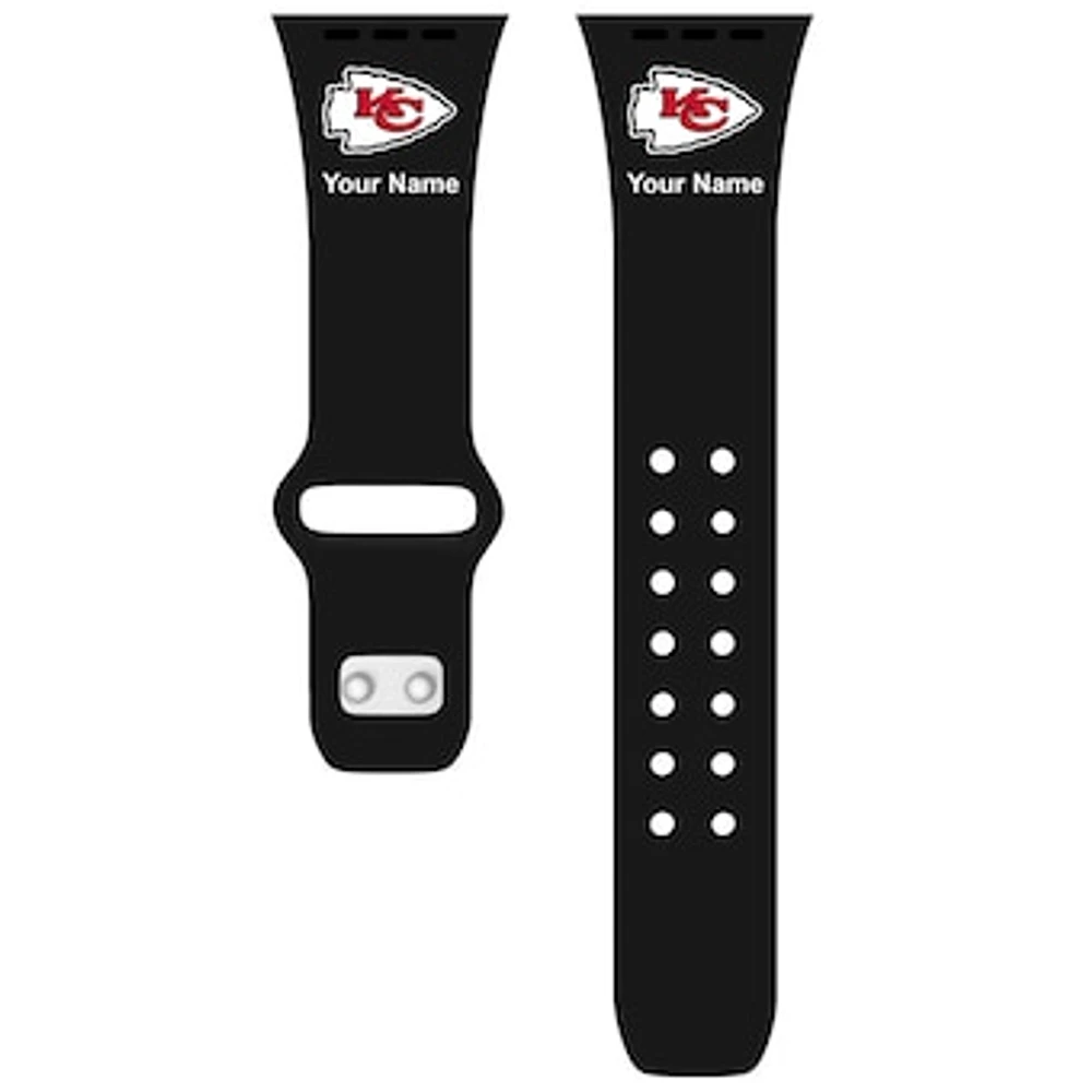 Kansas City Chiefs 42/44/45mm Personalized Silicone Apple Watch Band