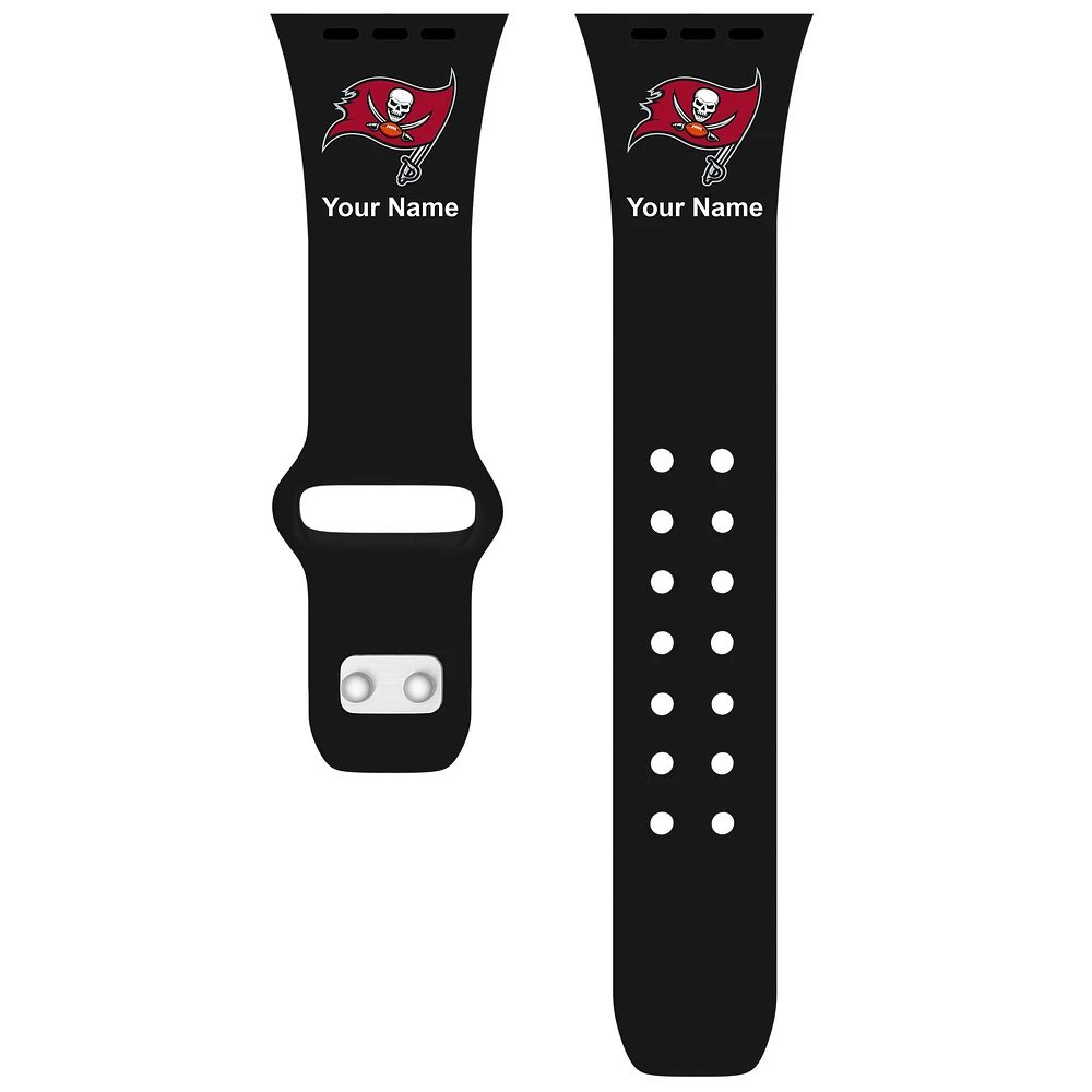 Tampa Bay Buccaneers 42/44/45mm Personalized Silicone Apple Watch Band