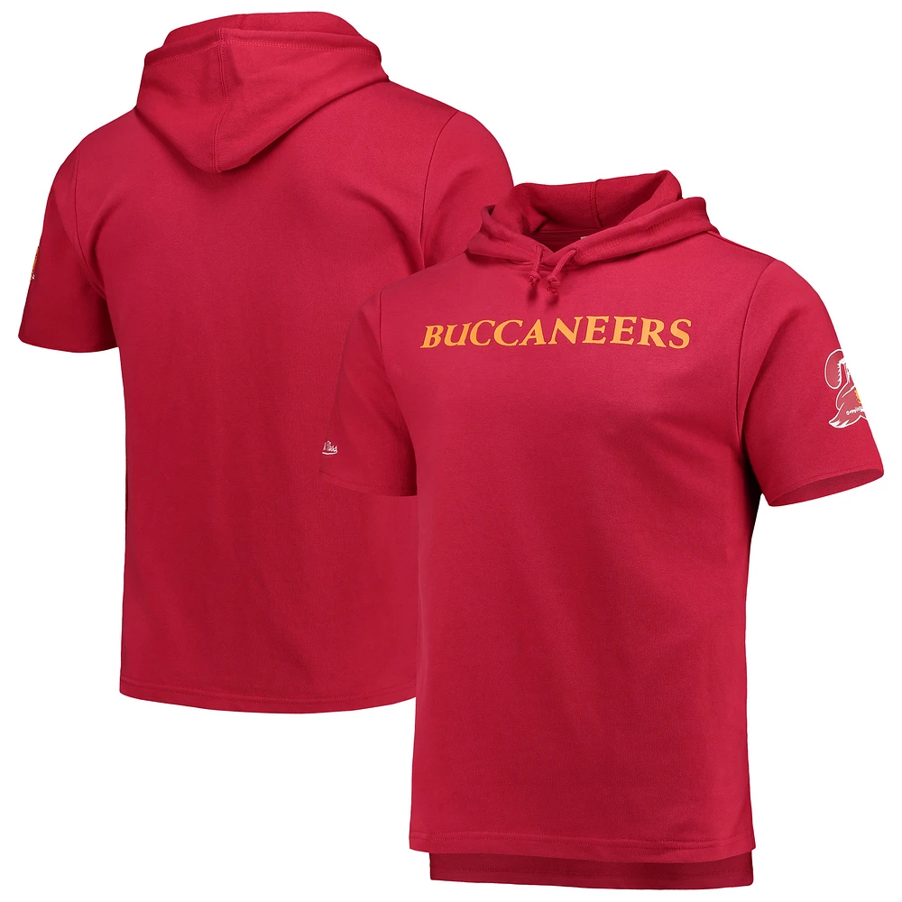 Men's Mitchell & Ness Red Tampa Bay Buccaneers Game Day Hoodie T-Shirt
