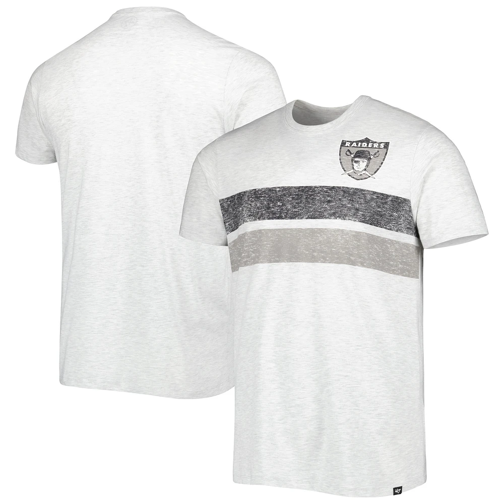 Men's '47 Heathered Gray Las Vegas Raiders Franklin Bars Bond T-Shirt