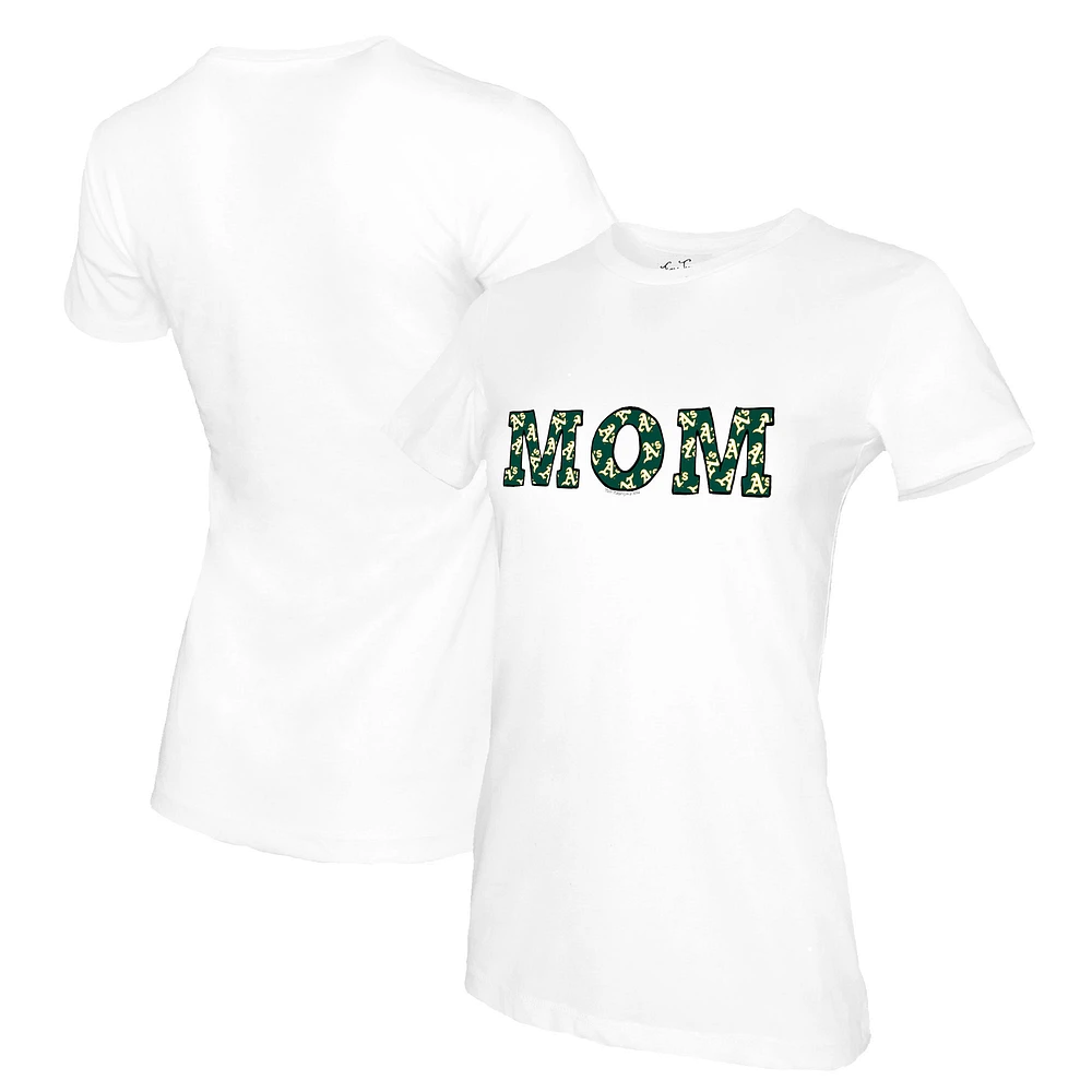 Women's Tiny Turnip White Athletics Mom T-Shirt