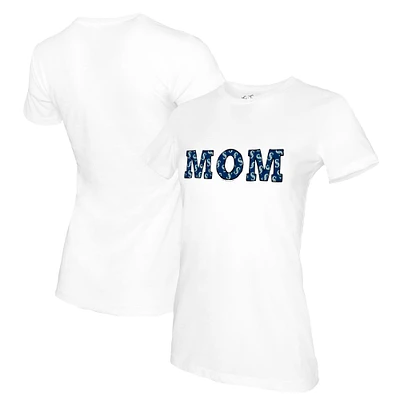Women's Tiny Turnip White Seattle Mariners Mom T-Shirt