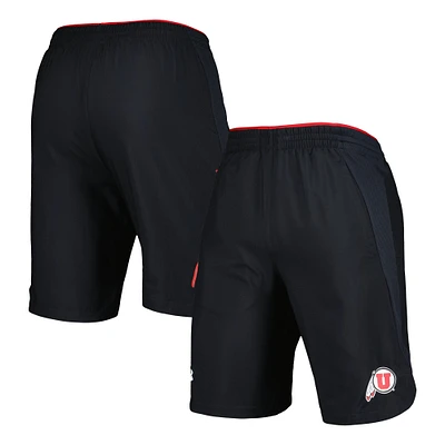 Men's Under Armour Black Utah Utes Woven Shorts