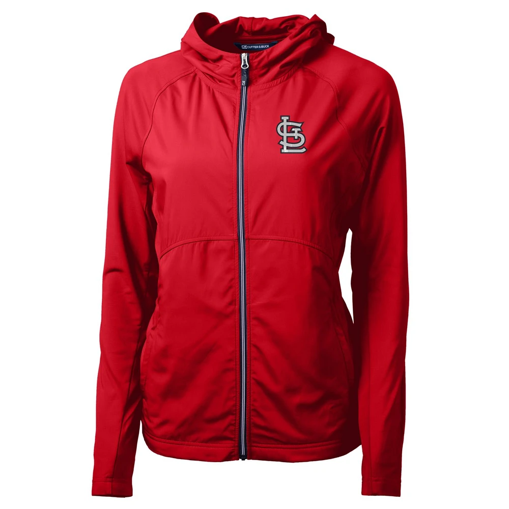 Women's Cutter & Buck St. Louis Cardinals Adapt Eco Knit Full-Zip Jacket