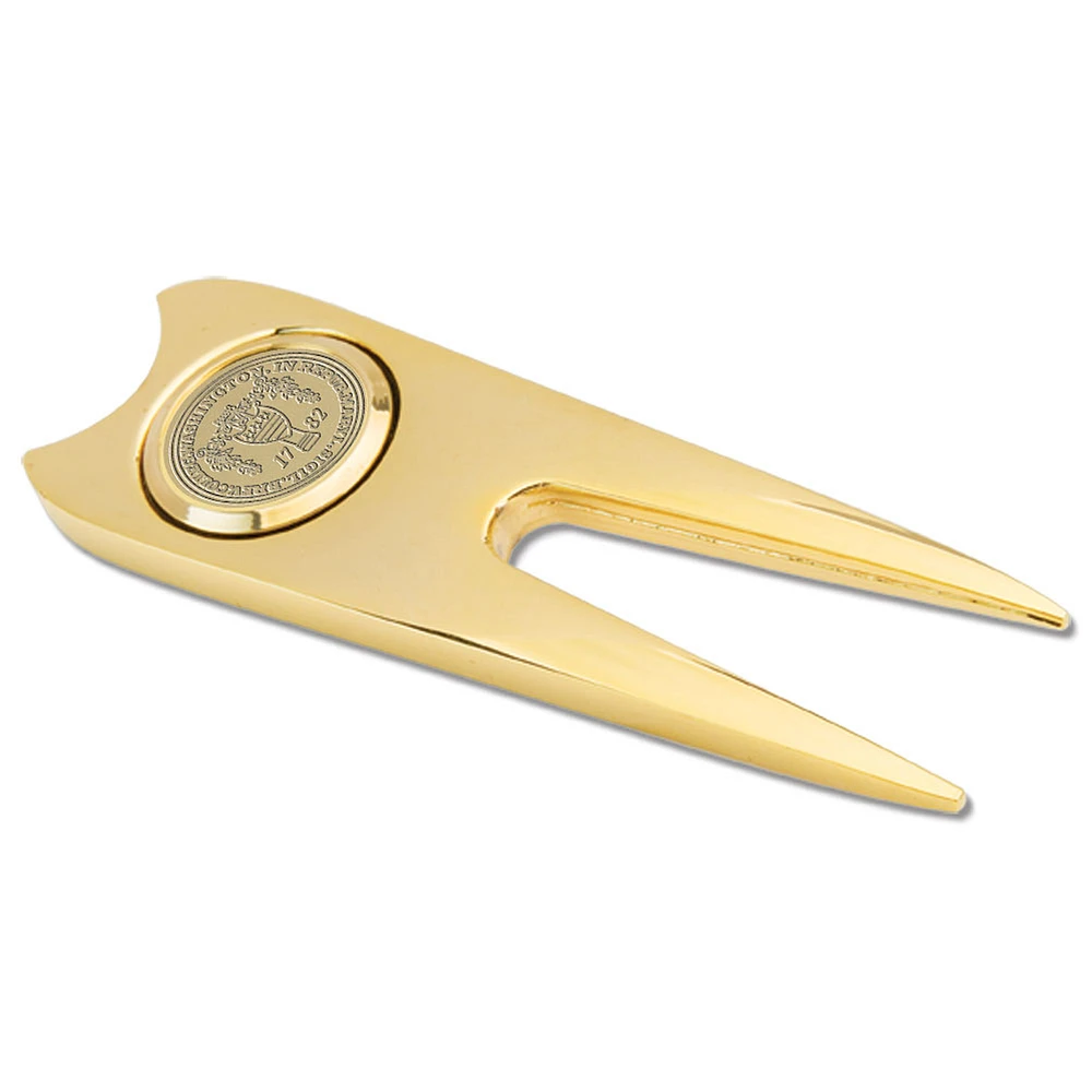 Gold Washington College Shoremen Golf Divot Repair Tool