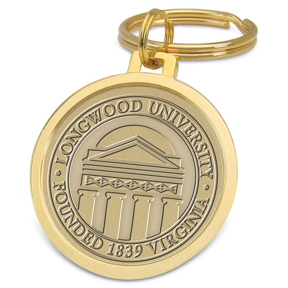 Gold Longwood Lancers Team Logo Split-Wire Key Ring