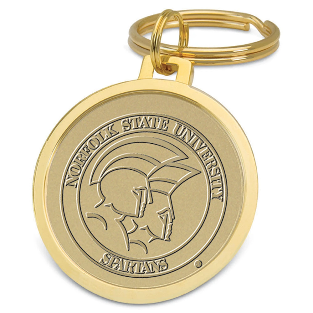 Gold Norfolk State Spartans Team Logo Split-Wire Key Ring