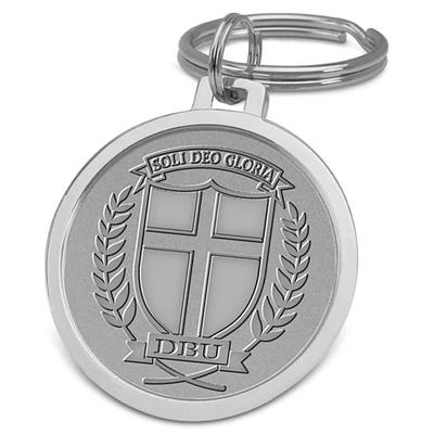 Silver Dallas Baptist Patriots Team Logo Split-Wire Key Ring