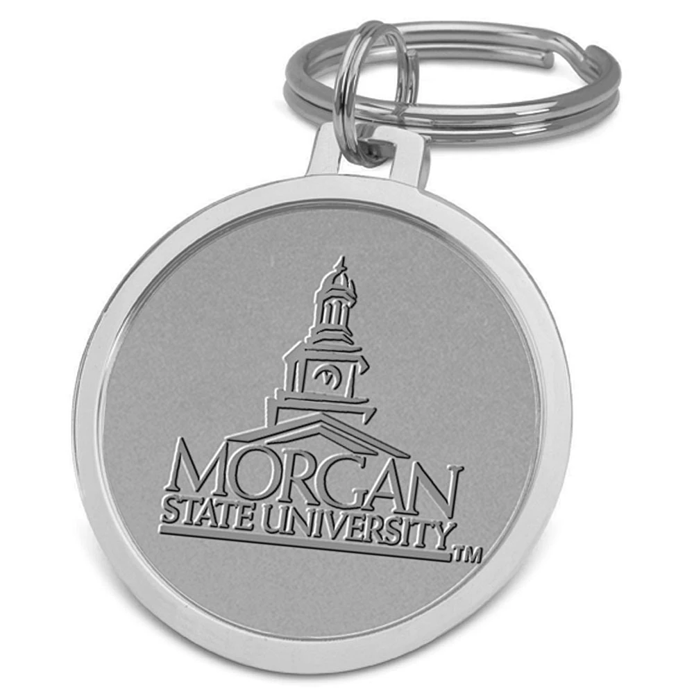 Silver Morgan State Bears Team Logo Split-Wire Key Ring