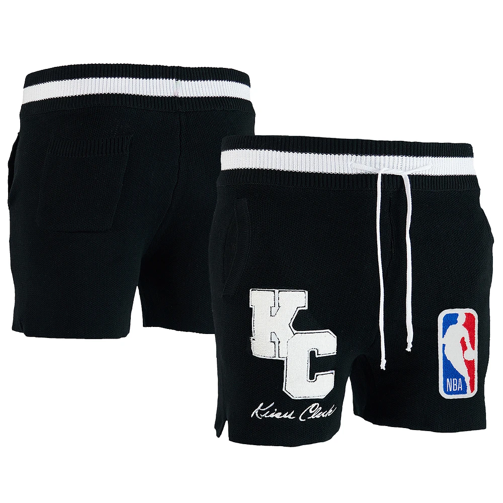 Men's NBA x Keiser Clark Black/White No Caller ID Knit Shorts