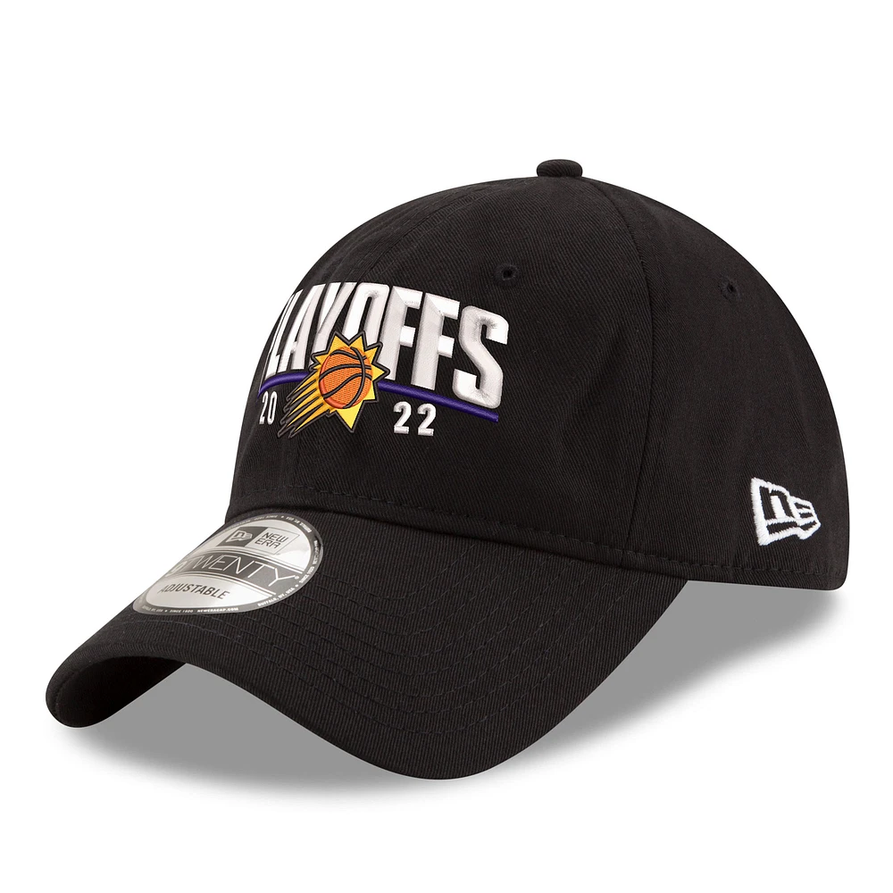 Men's New Era Black Phoenix Suns 2022 NBA Playoffs Arch 9TWENTY Adjustable Hat