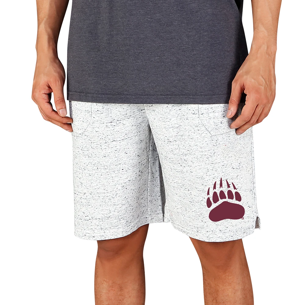 Men's Concepts Sport White/Charcoal Montana Grizzlies Throttle Knit Jam Shorts