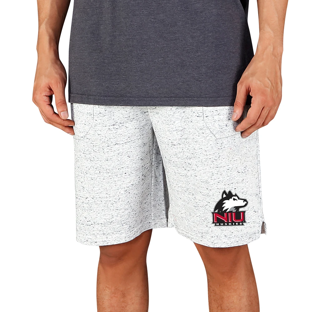 Men's Concepts Sport White/Charcoal Northern Illinois Huskies Throttle Knit Jam Shorts