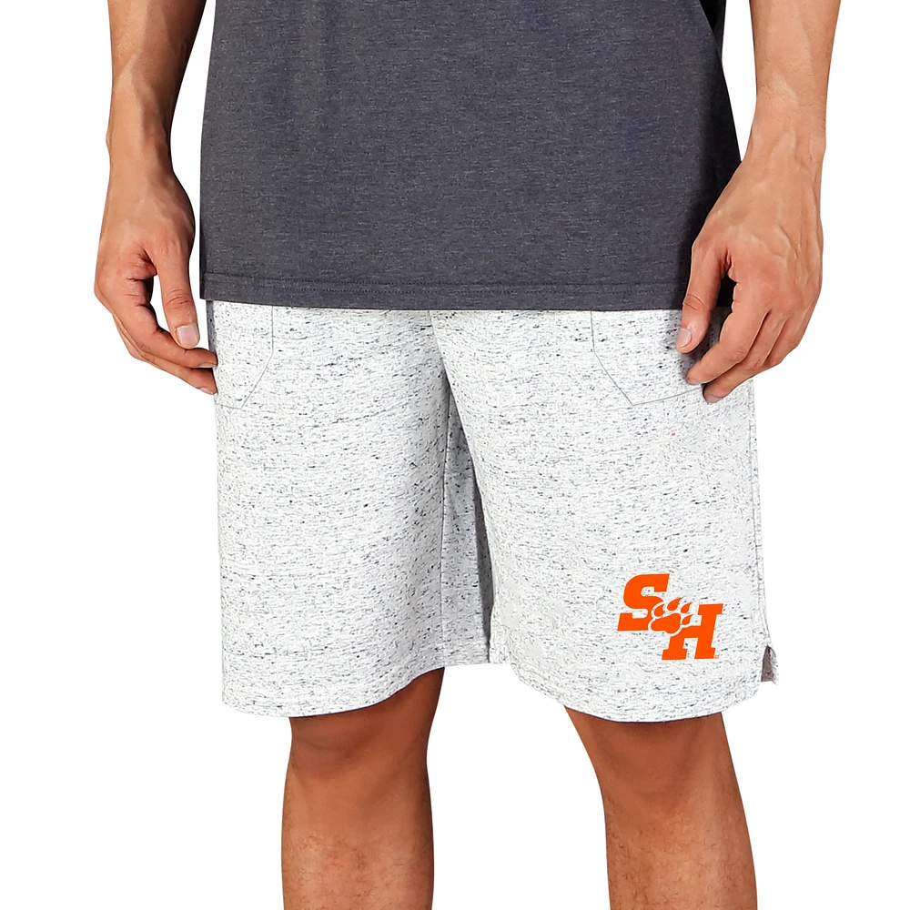 Men's Concepts Sport White/Charcoal Sam Houston State Bearkats Throttle Knit Jam Shorts