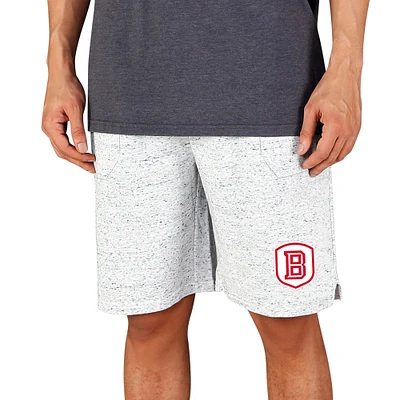 Men's Concepts Sport White/Charcoal Bradley Braves Throttle Knit Jam Shorts
