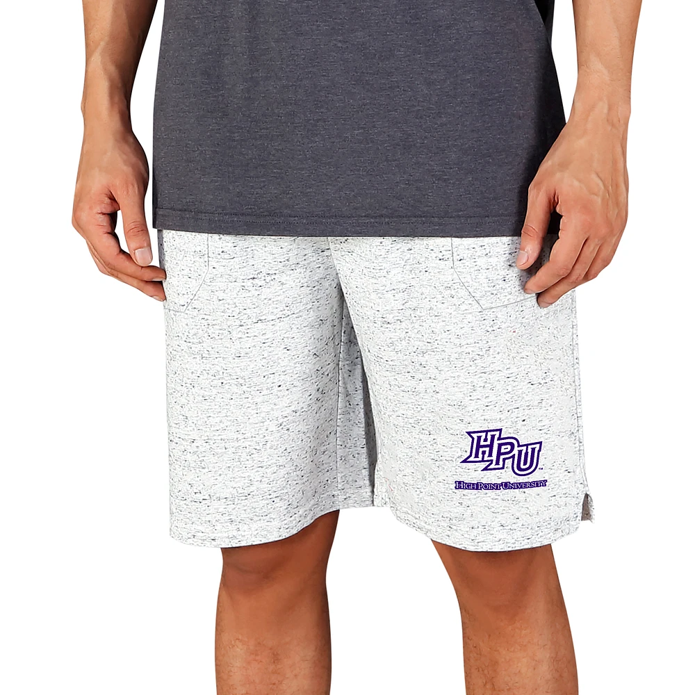 Men's Concepts Sport White/Charcoal High Point Panthers Throttle Knit Jam Shorts