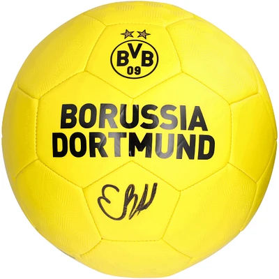 Erling Haaland Borussia Dortmund Autographed Logo Soccer Ball
