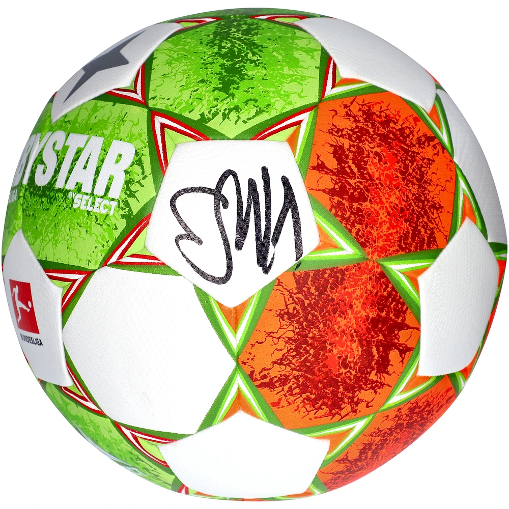 Erling Haaland Borussia Dortmund Autographed Logo Bundesliga Soccer Ball