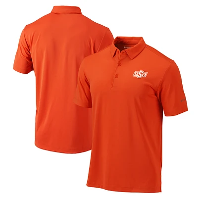 Men's Columbia Orange Oklahoma State Cowboys Omni-Wick Drive Polo