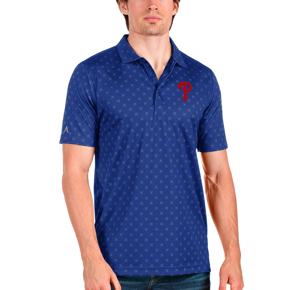 Men's Antigua Royal Philadelphia Phillies Spark Polo