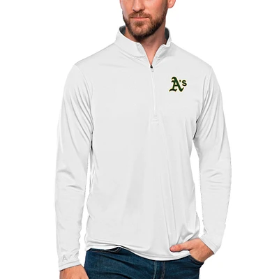 Men's Antigua Athletics Tribute Quarter-Zip Pullover Top