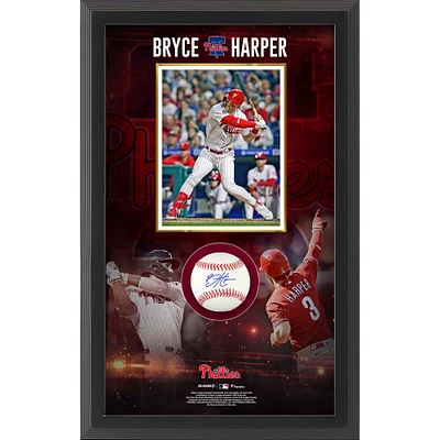 Bryce Harper Philadelphia Phillies Autographed Baseball Shadow Box
