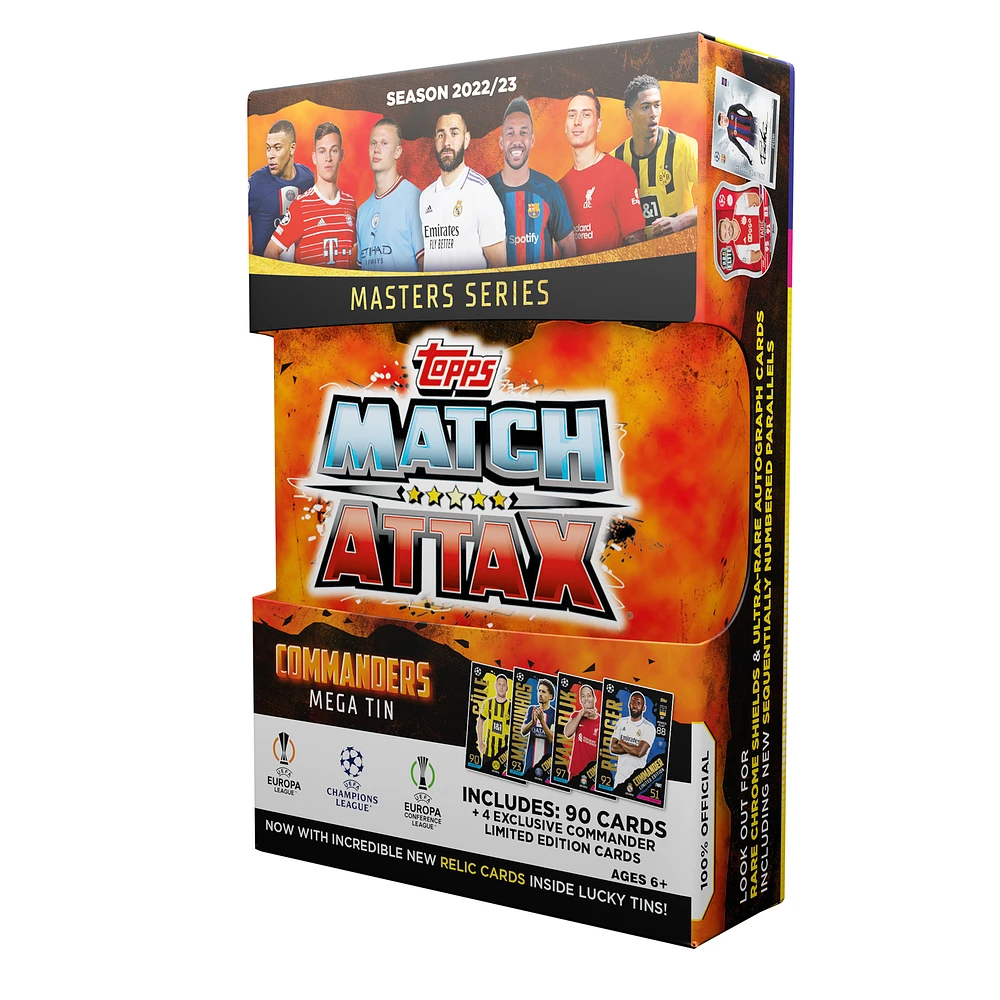 2022-23 Topps UEFA Champions League Match Attax Factory Sealed Mega Tin