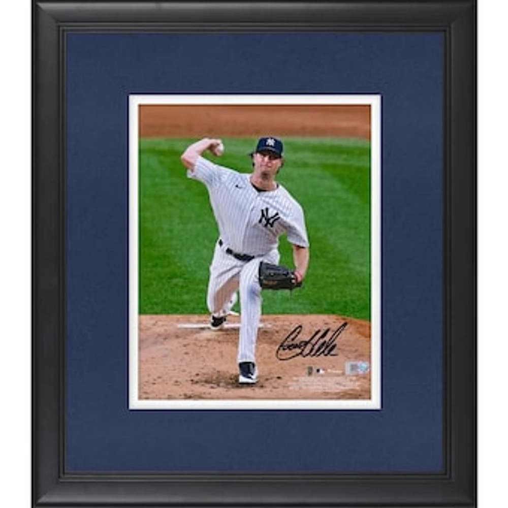 Gerrit Cole New York Yankees Autographed Framed 8" x 10" Pitching Photograph