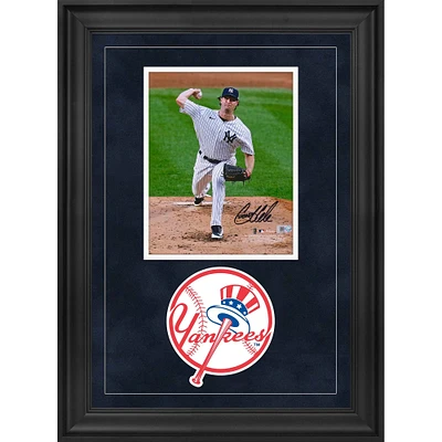 Gerrit Cole New York Yankees Autographed Deluxe Framed 8" x 10" Pitching Photograph