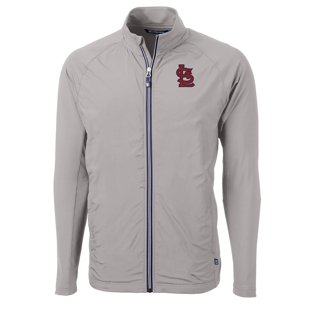 Men's Cutter & Buck St. Louis Cardinals Big & Tall Adapt Eco Knit Full-Zip Jacket