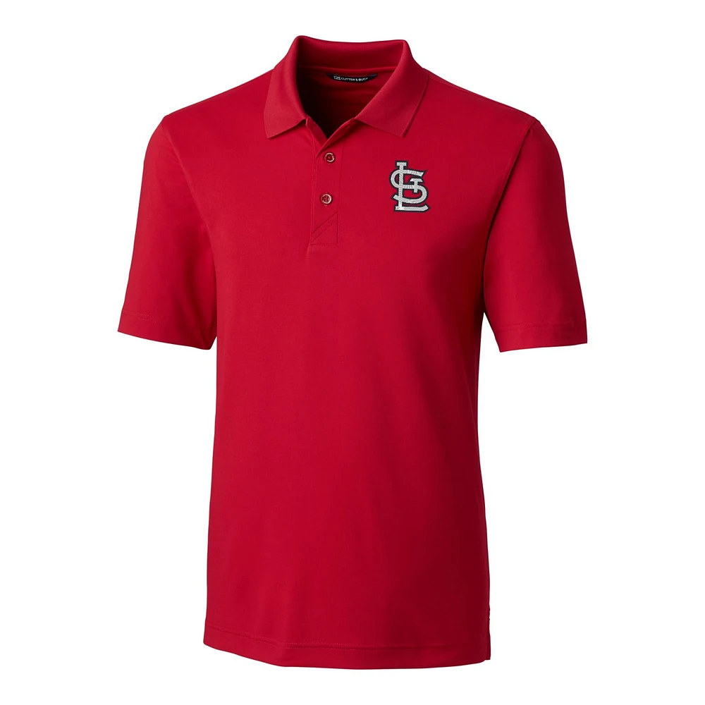 Men's Cutter & Buck Red St. Louis Cardinals Big & Tall Forge Stretch Polo