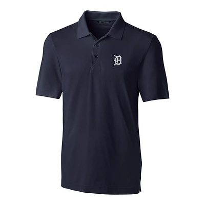 Men's Cutter & Buck Navy Detroit Tigers Big & Tall Forge Stretch Polo