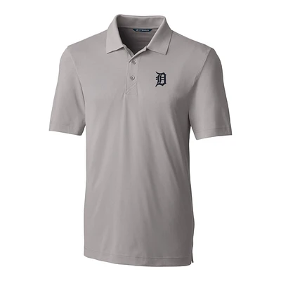Men's Cutter & Buck Gray Detroit Tigers Big & Tall Forge Stretch Polo