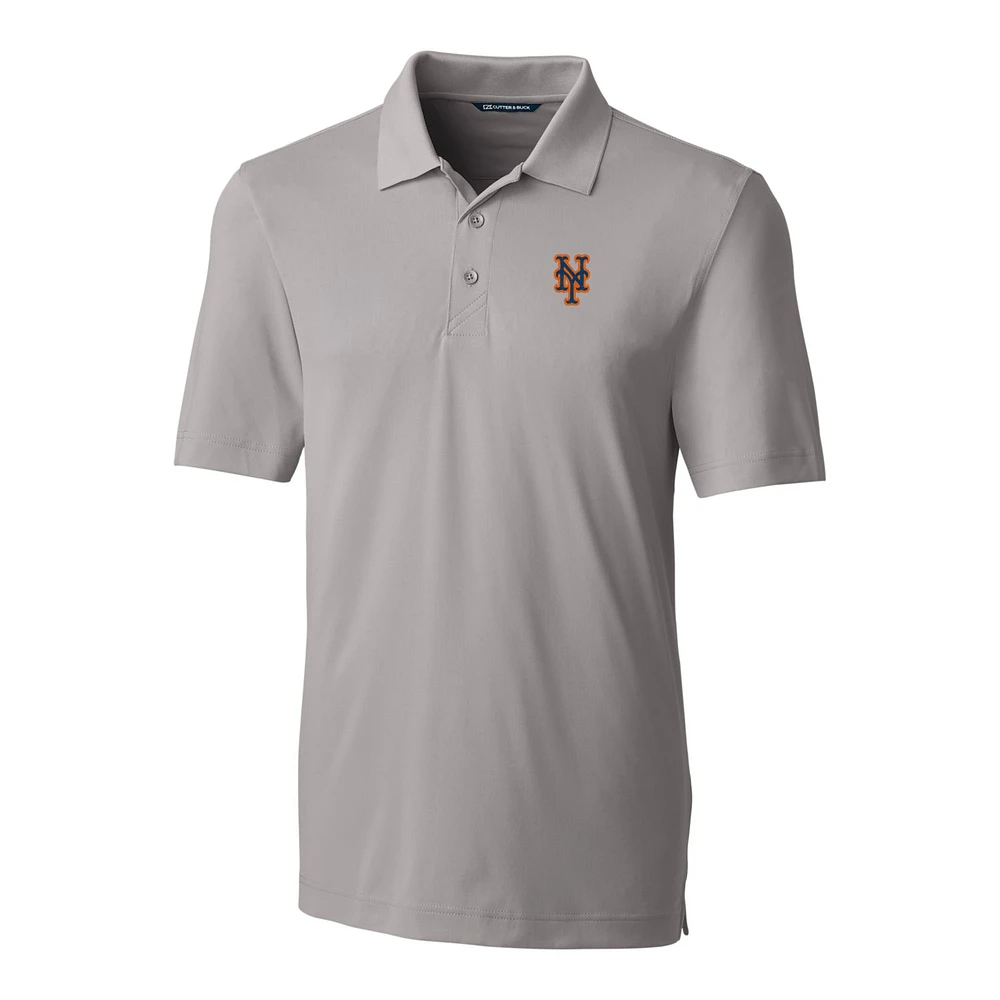 Men's Cutter & Buck Gray New York Mets Big & Tall Forge Stretch Polo