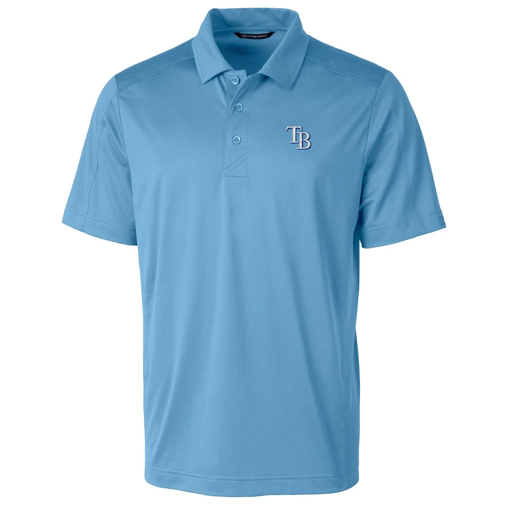 Men's Cutter & Buck Light Blue Tampa Bay Rays Big Tall Prospect Textured Stretch Polo