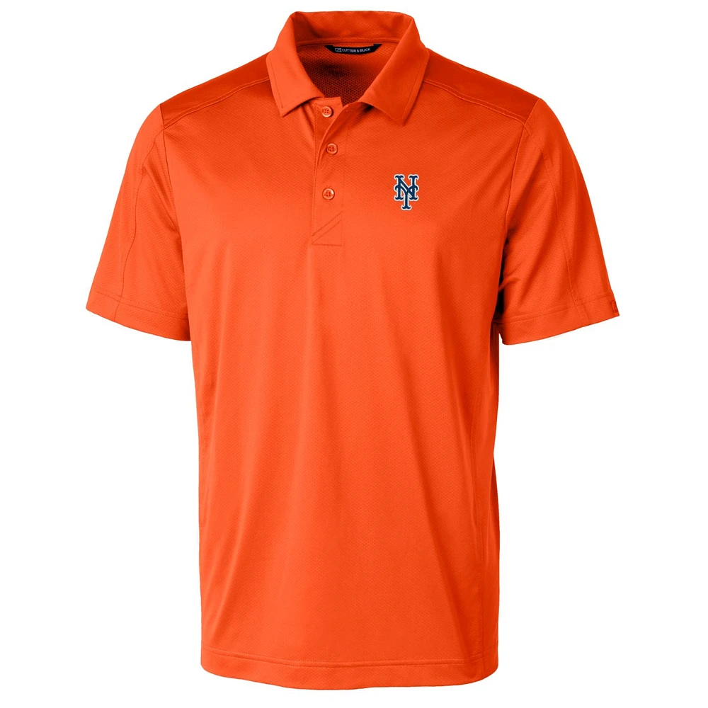 Men's Cutter & Buck Orange New York Mets Big Tall Prospect Textured Stretch Polo