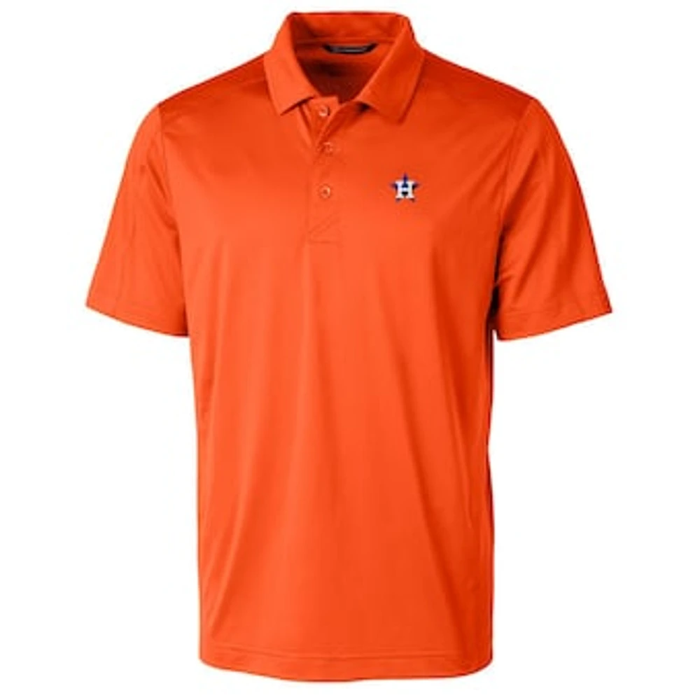 Men's Cutter & Buck Orange Houston Astros Big Tall Prospect Textured Stretch Polo