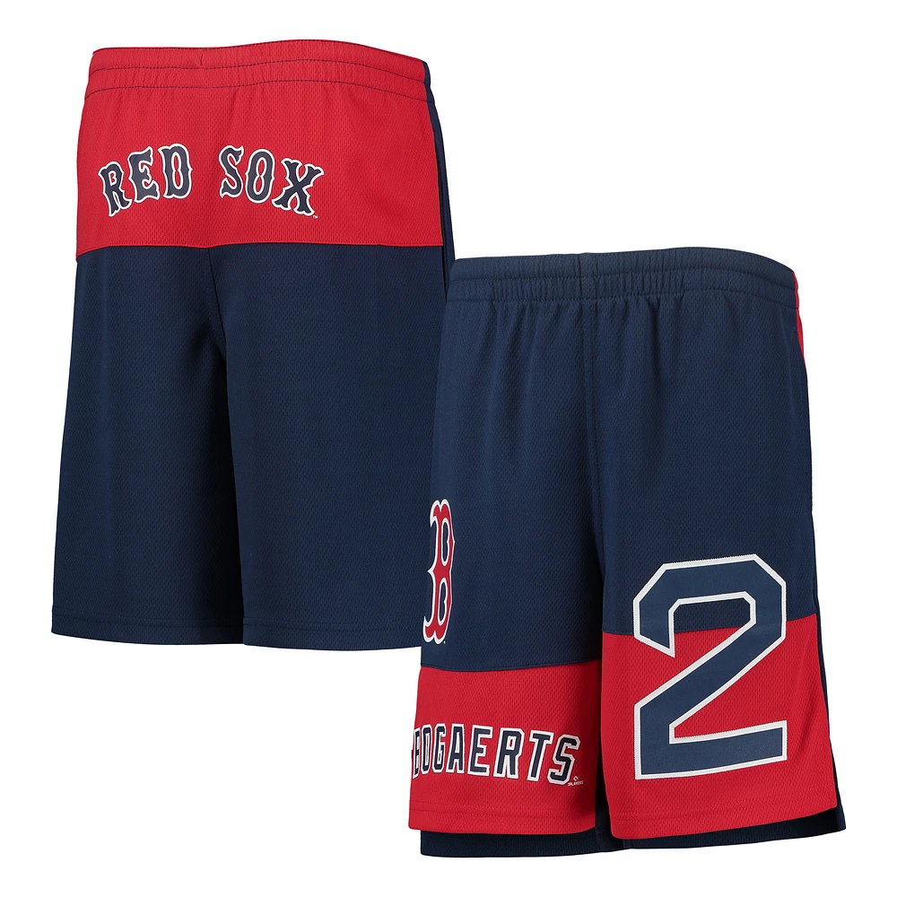 Youth Xander Bogaerts Navy Boston Red Sox Pandemonium Name & Number Shorts