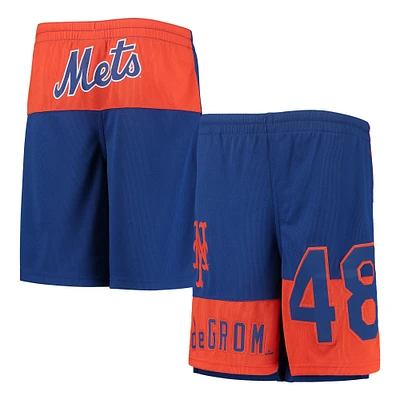 Youth Jacob deGrom Royal New York Mets Pandemonium Name & Number Shorts