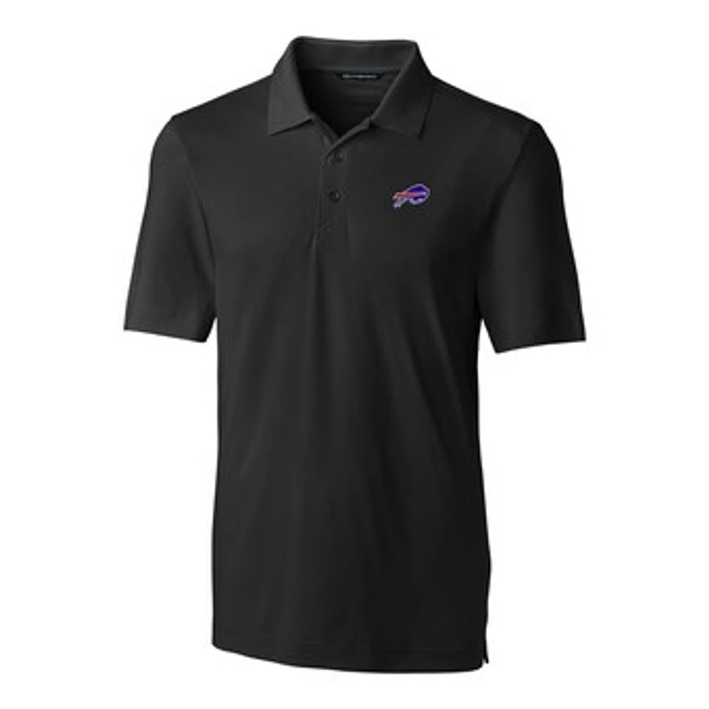 Men's Cutter & Buck Black Buffalo Bills Big & Tall Forge Stretch Polo